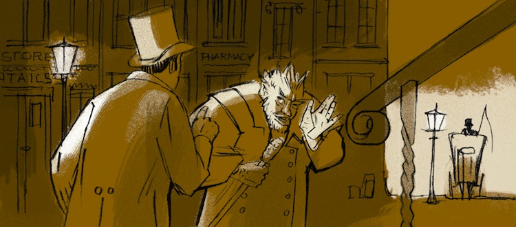 Mr. Utterson confronts Mr. Hyde image